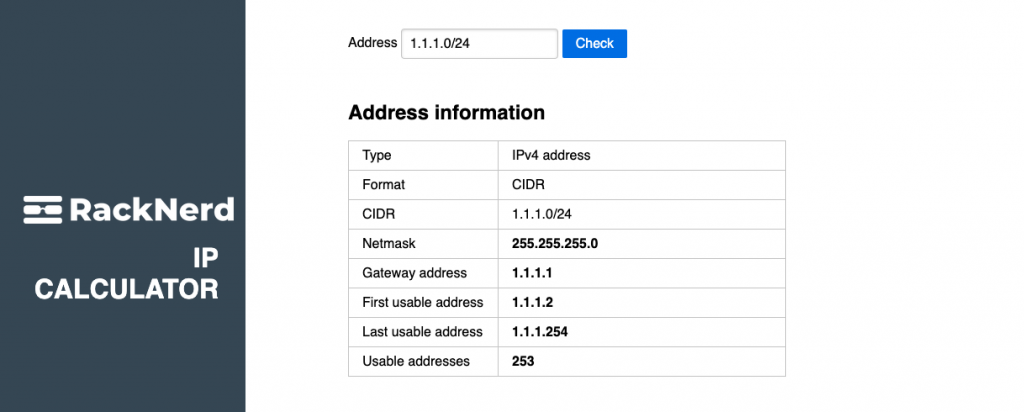 Racknerd Ipv4 Calculator And Ipv6 Calculator