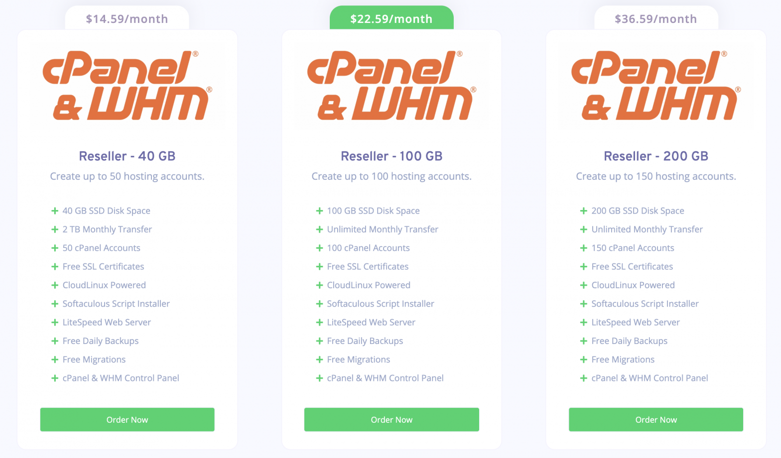 reseller hosting with cpanel whm