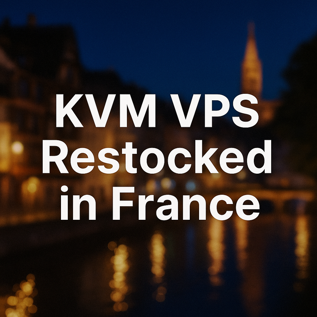France VPS Restock - RackNerd