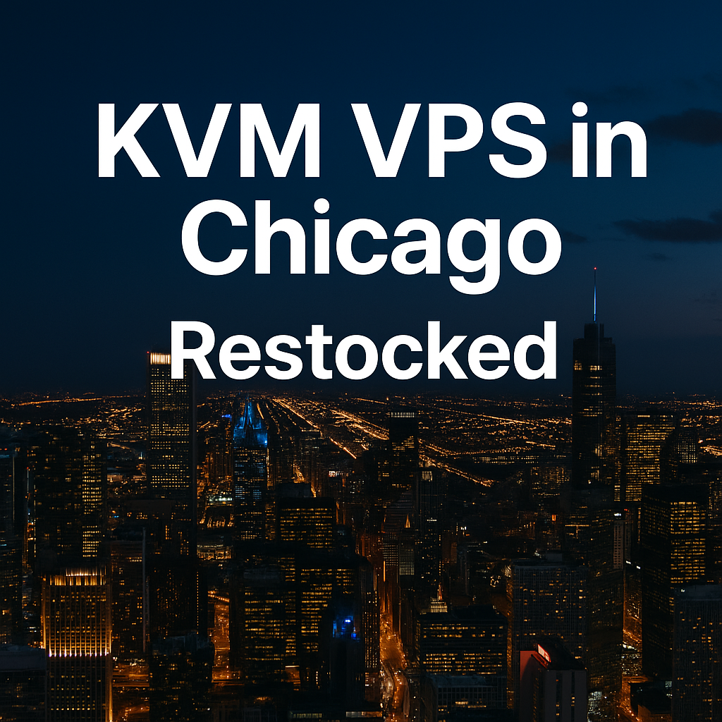 RackNerd KVM VPS in Chicago Restocked