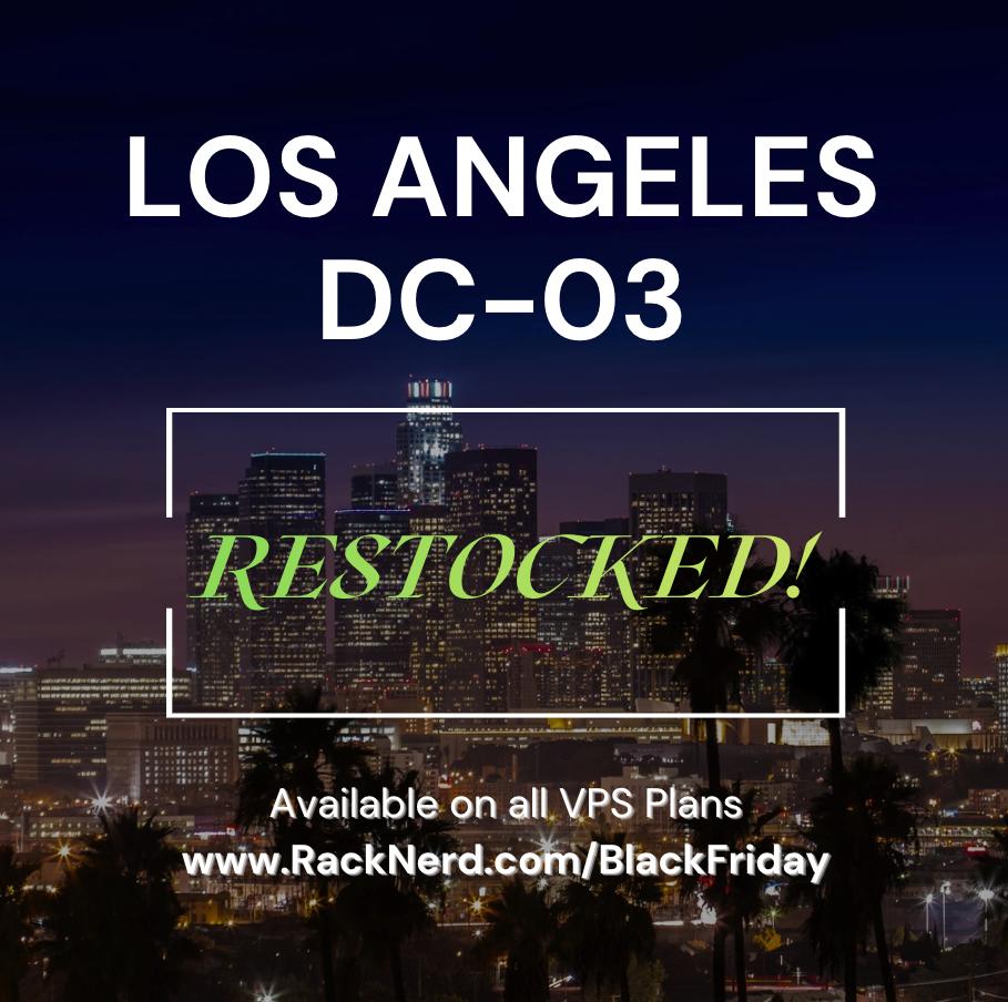 Los Angeles DC-03 Restock