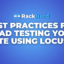Best Practices for Load Testing Your Website Using Locust