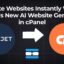 Build a Website Instantly with RackNerd’s AI Website Builder in cPanel (Sitejet AI Demo)