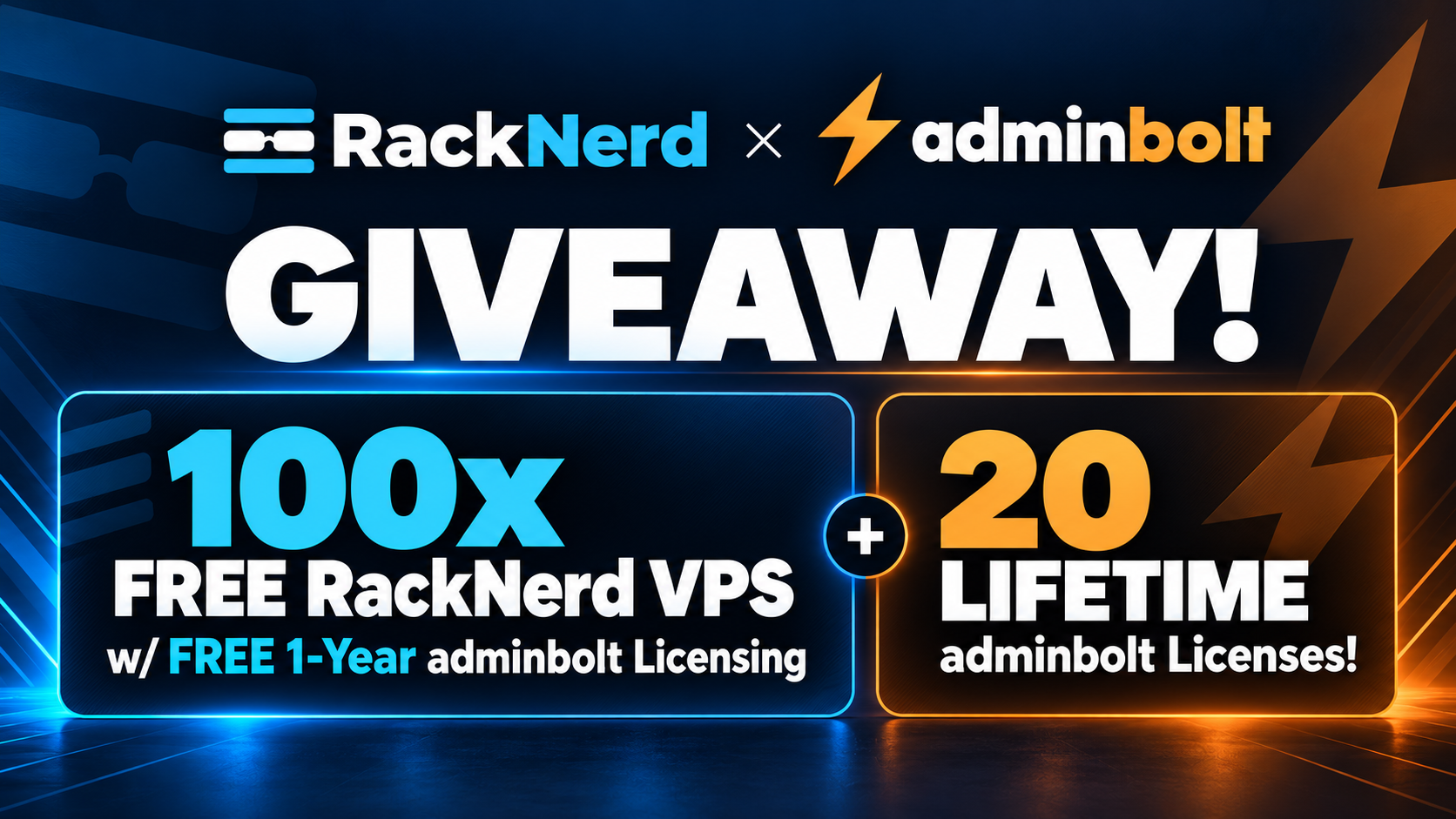 RackNerd and AdminBolt Giveaway